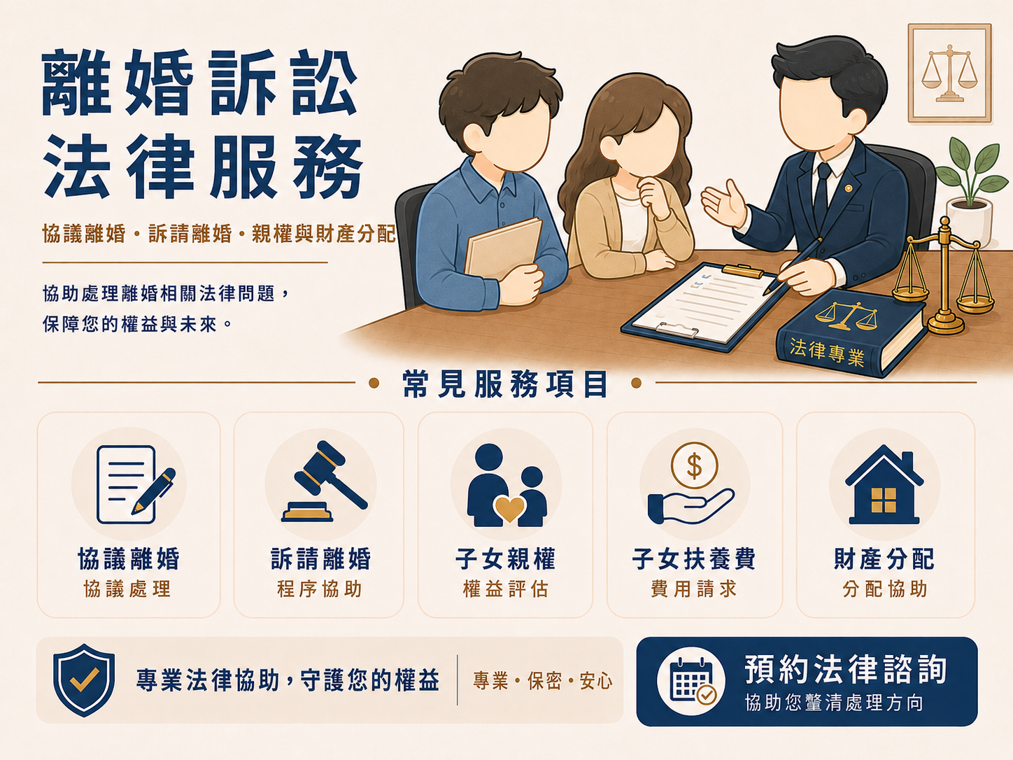 離婚訴訟法律服務