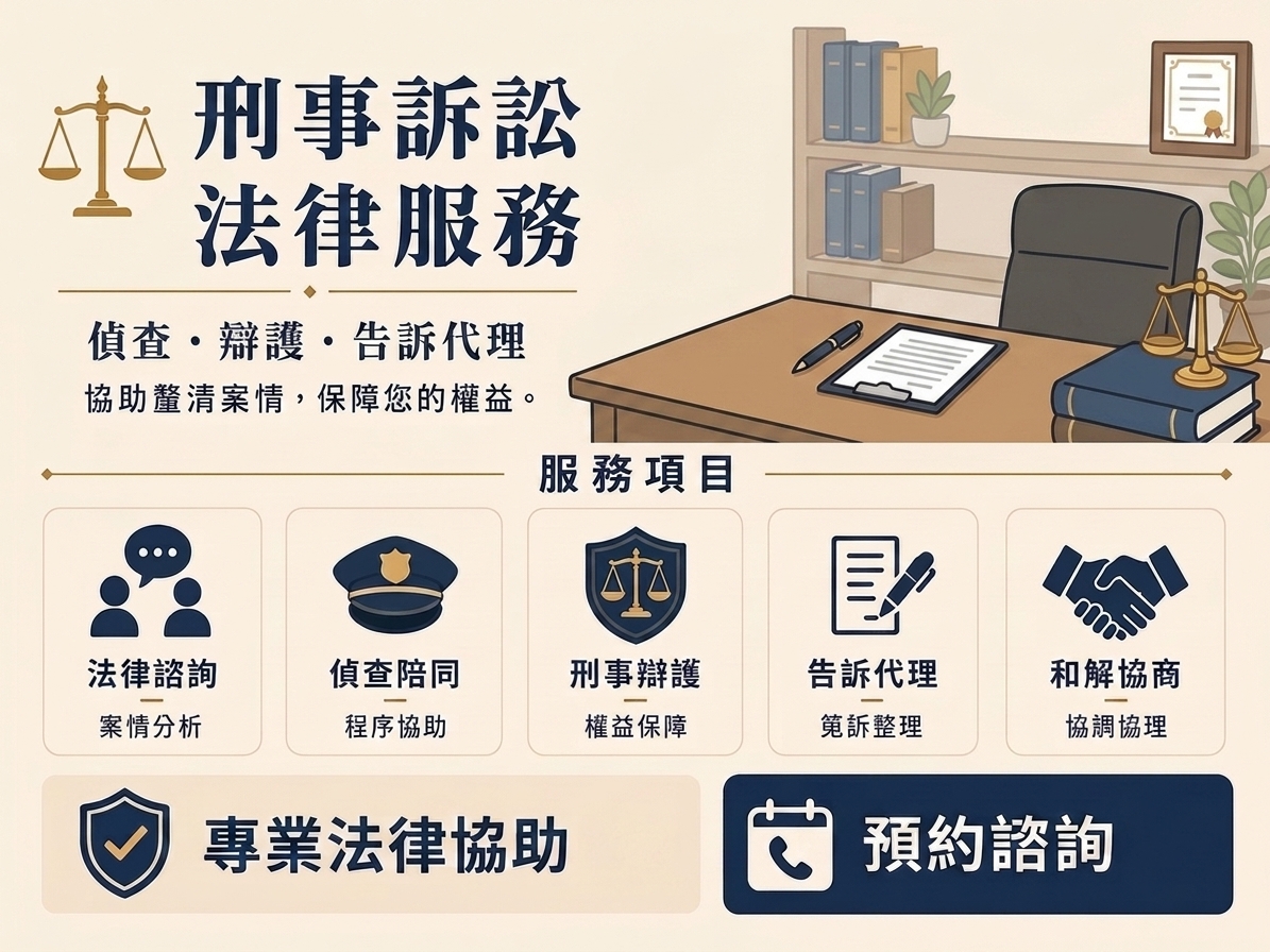 刑事訴訟法律服務
