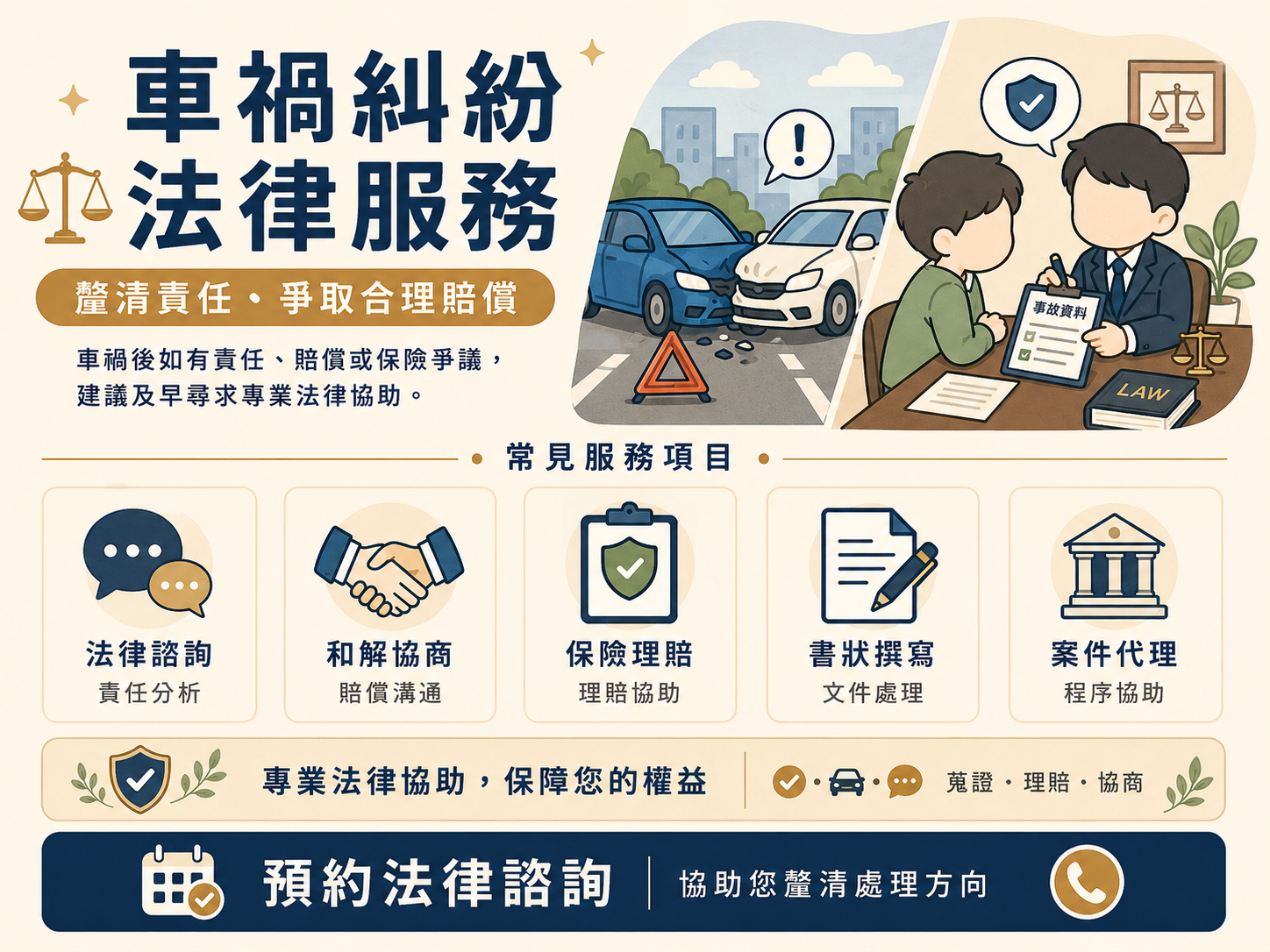 車禍糾紛法律服務