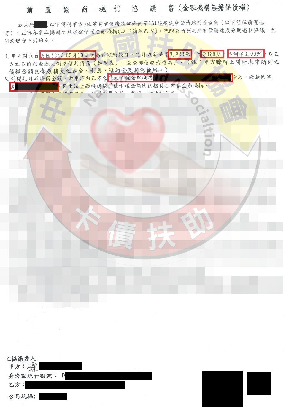 台南陳先生-協商成功依180期0%月付3,830元